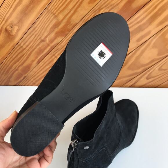 UGG Bandara Black Suede Ankle Boot - Picture 9 of 10